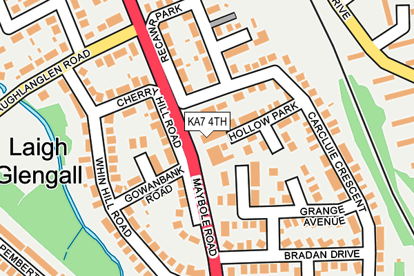 KA7 4TH map - OS OpenMap – Local (Ordnance Survey)