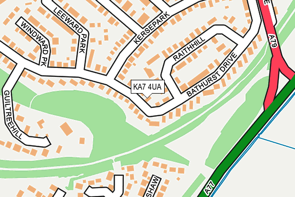 KA7 4UA map - OS OpenMap – Local (Ordnance Survey)