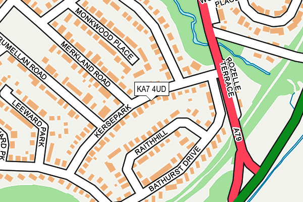 KA7 4UD map - OS OpenMap – Local (Ordnance Survey)