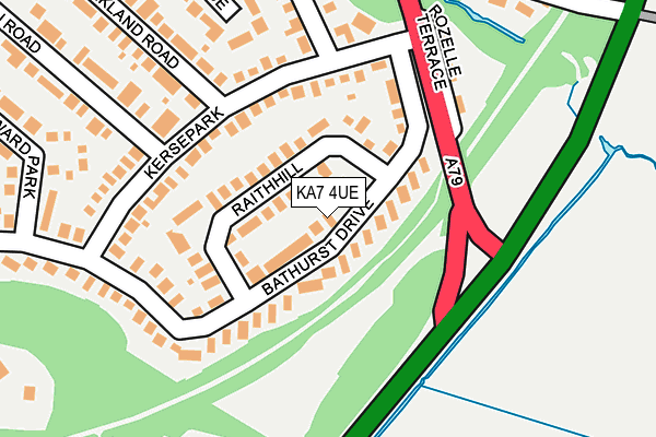 KA7 4UE map - OS OpenMap – Local (Ordnance Survey)