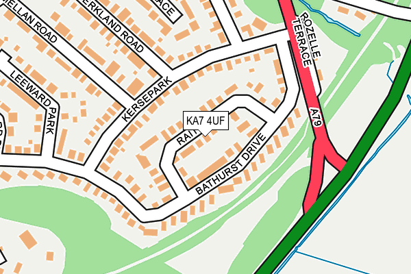 KA7 4UF map - OS OpenMap – Local (Ordnance Survey)