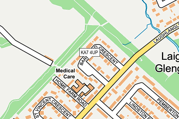 KA7 4UP map - OS OpenMap – Local (Ordnance Survey)
