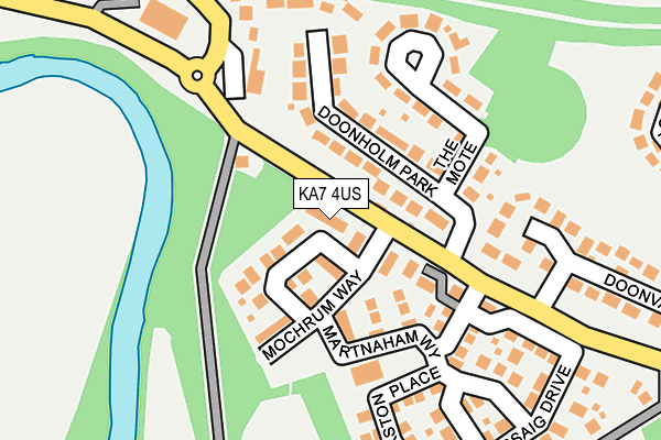KA7 4US map - OS OpenMap – Local (Ordnance Survey)