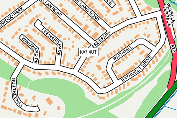 KA7 4UT map - OS OpenMap – Local (Ordnance Survey)