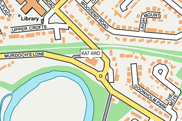KA7 4WD map - OS OpenMap – Local (Ordnance Survey)