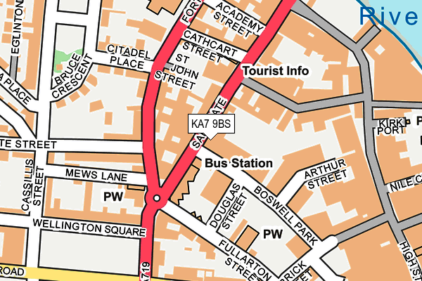 KA7 9BS map - OS OpenMap – Local (Ordnance Survey)