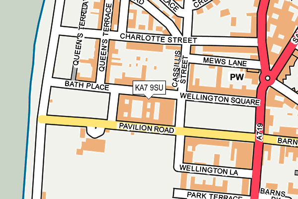 KA7 9SU map - OS OpenMap – Local (Ordnance Survey)