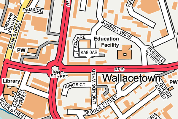 KA8 0AB map - OS OpenMap – Local (Ordnance Survey)