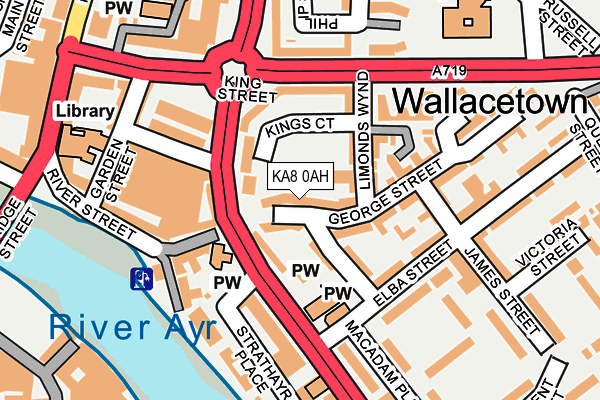 KA8 0AH map - OS OpenMap – Local (Ordnance Survey)