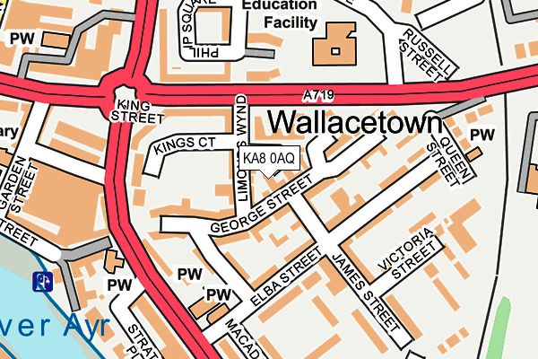 KA8 0AQ map - OS OpenMap – Local (Ordnance Survey)