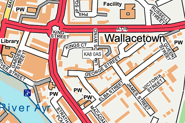 KA8 0AS map - OS OpenMap – Local (Ordnance Survey)