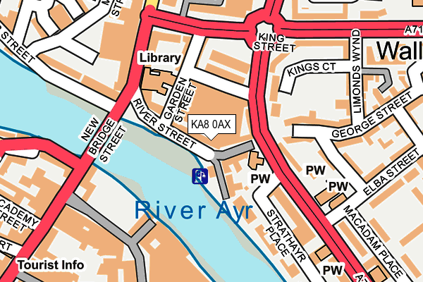 KA8 0AX map - OS OpenMap – Local (Ordnance Survey)