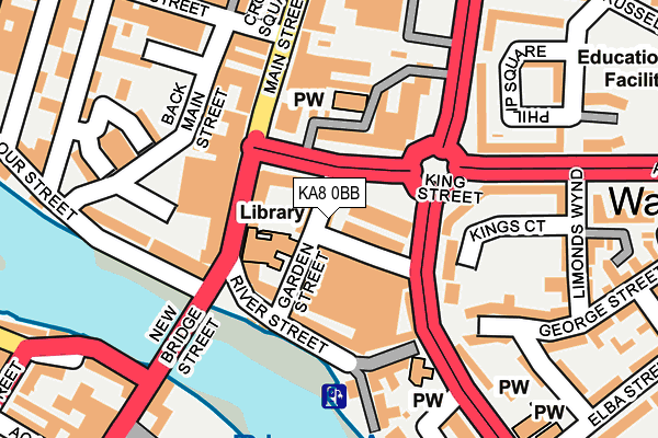 KA8 0BB map - OS OpenMap – Local (Ordnance Survey)