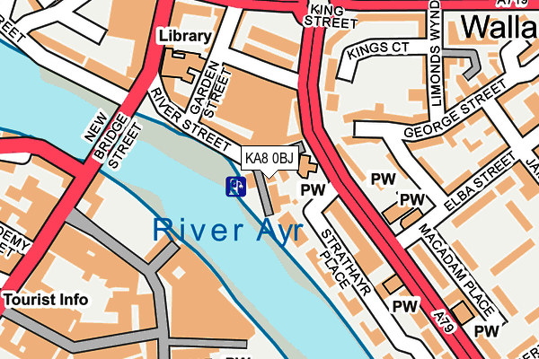 KA8 0BJ map - OS OpenMap – Local (Ordnance Survey)