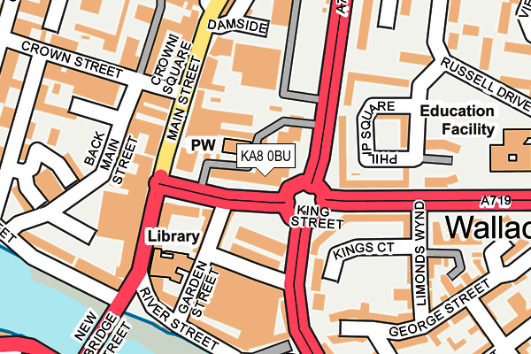 KA8 0BU map - OS OpenMap – Local (Ordnance Survey)