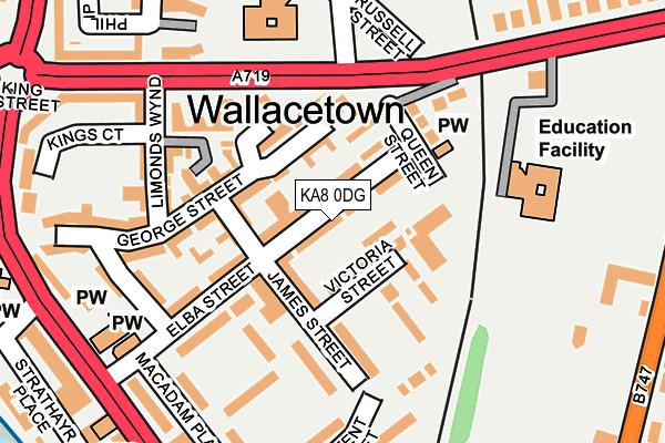 KA8 0DG map - OS OpenMap – Local (Ordnance Survey)