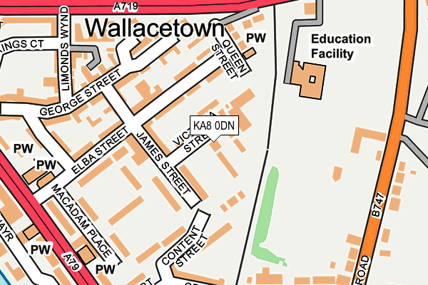 KA8 0DN map - OS OpenMap – Local (Ordnance Survey)