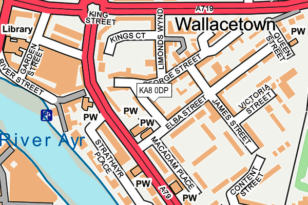 KA8 0DP map - OS OpenMap – Local (Ordnance Survey)