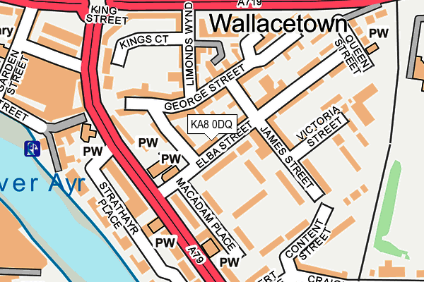 KA8 0DQ map - OS OpenMap – Local (Ordnance Survey)