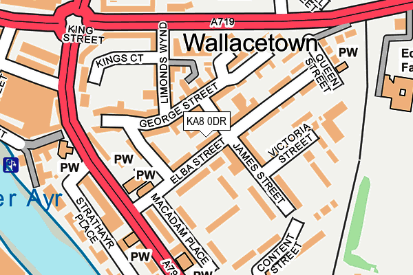 KA8 0DR map - OS OpenMap – Local (Ordnance Survey)