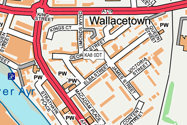 KA8 0DT map - OS OpenMap – Local (Ordnance Survey)