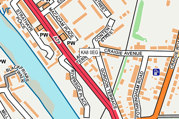 KA8 0EG map - OS OpenMap – Local (Ordnance Survey)