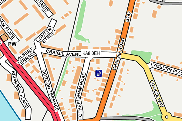 KA8 0EH map - OS OpenMap – Local (Ordnance Survey)