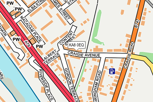 KA8 0EQ map - OS OpenMap – Local (Ordnance Survey)