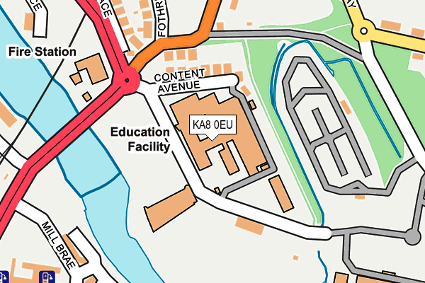 KA8 0EU map - OS OpenMap – Local (Ordnance Survey)