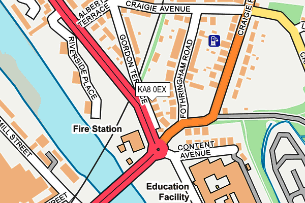 KA8 0EX map - OS OpenMap – Local (Ordnance Survey)