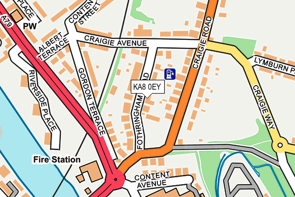 KA8 0EY map - OS OpenMap – Local (Ordnance Survey)