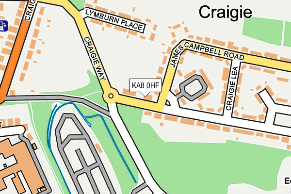 KA8 0HF map - OS OpenMap – Local (Ordnance Survey)