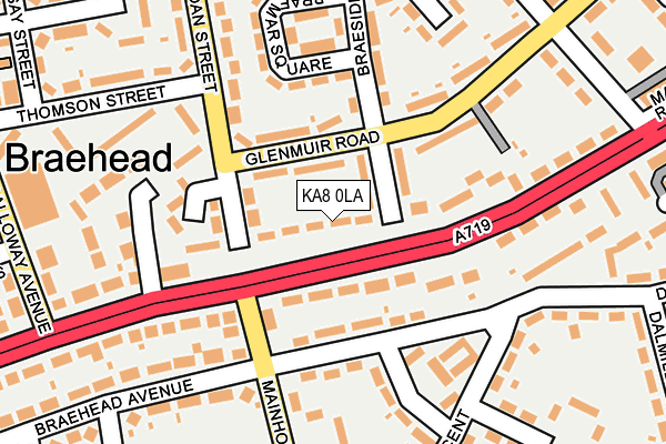 KA8 0LA map - OS OpenMap – Local (Ordnance Survey)