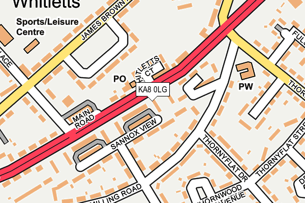 KA8 0LG map - OS OpenMap – Local (Ordnance Survey)