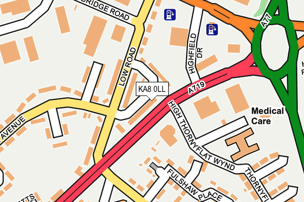 KA8 0LL map - OS OpenMap – Local (Ordnance Survey)