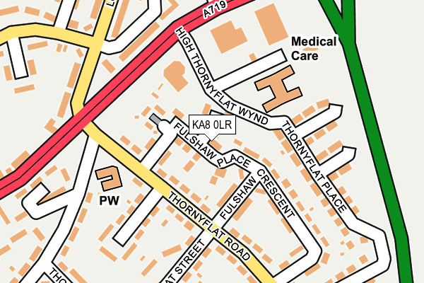 KA8 0LR map - OS OpenMap – Local (Ordnance Survey)