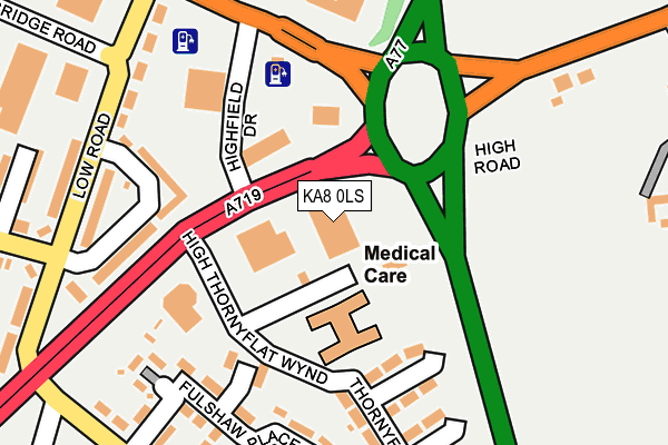 KA8 0LS map - OS OpenMap – Local (Ordnance Survey)