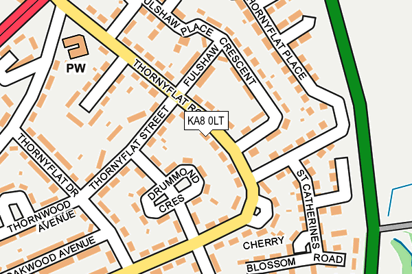 KA8 0LT map - OS OpenMap – Local (Ordnance Survey)