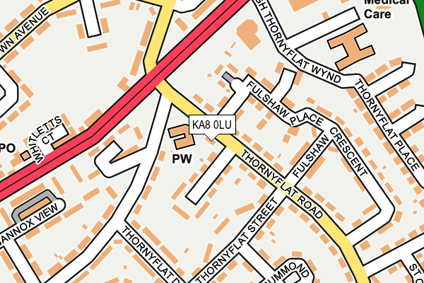 KA8 0LU map - OS OpenMap – Local (Ordnance Survey)