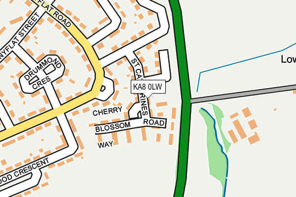 KA8 0LW map - OS OpenMap – Local (Ordnance Survey)