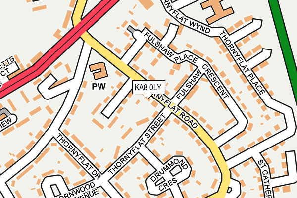 KA8 0LY map - OS OpenMap – Local (Ordnance Survey)