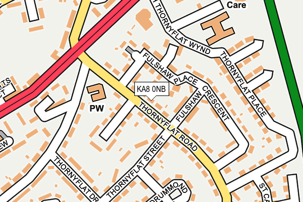 KA8 0NB map - OS OpenMap – Local (Ordnance Survey)