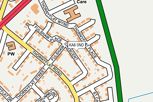 KA8 0ND map - OS OpenMap – Local (Ordnance Survey)