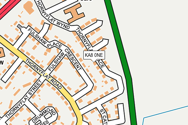 KA8 0NE map - OS OpenMap – Local (Ordnance Survey)