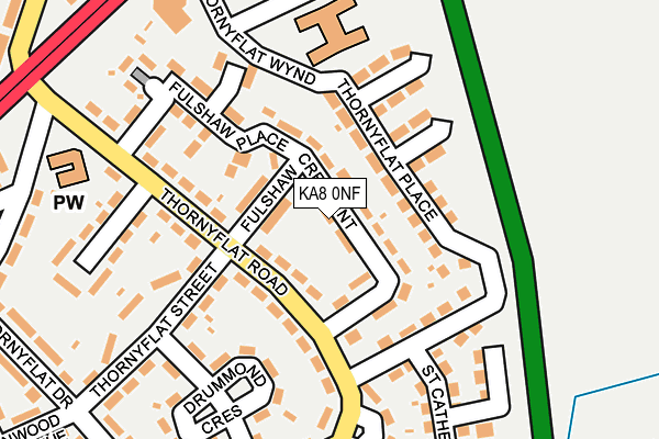 KA8 0NF map - OS OpenMap – Local (Ordnance Survey)