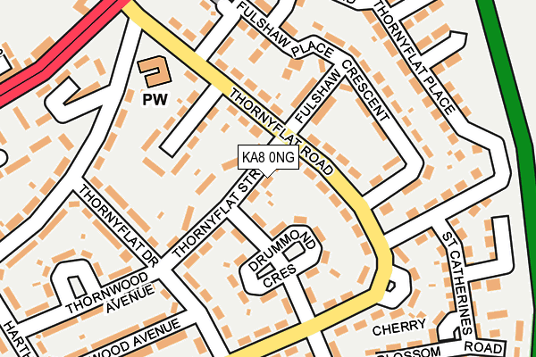 KA8 0NG map - OS OpenMap – Local (Ordnance Survey)