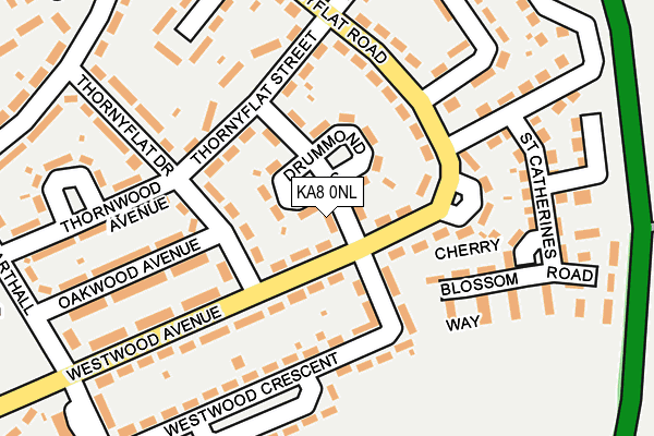 KA8 0NL map - OS OpenMap – Local (Ordnance Survey)