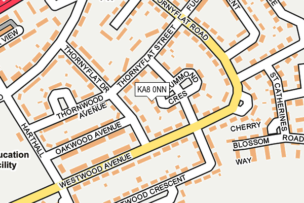 KA8 0NN map - OS OpenMap – Local (Ordnance Survey)