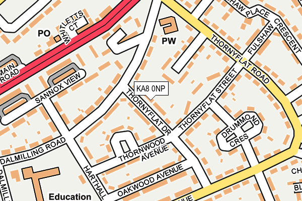 KA8 0NP map - OS OpenMap – Local (Ordnance Survey)