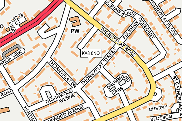 KA8 0NQ map - OS OpenMap – Local (Ordnance Survey)